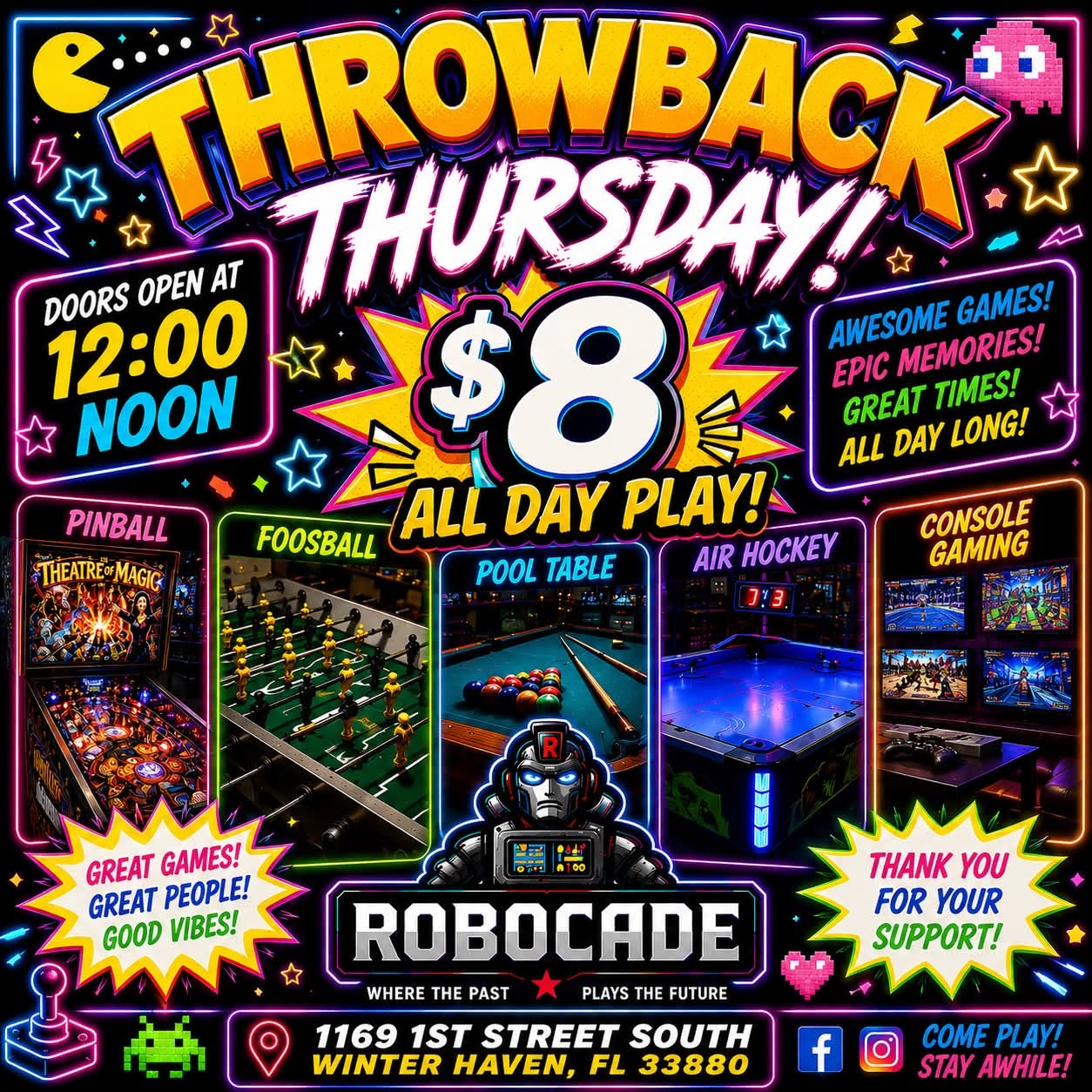 Throwback Thursday event poster